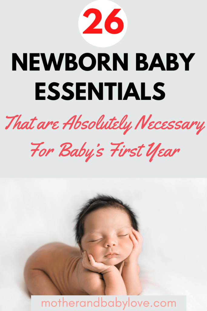 newborn baby essentials checklist printable- baby items that are absolutely necessary.