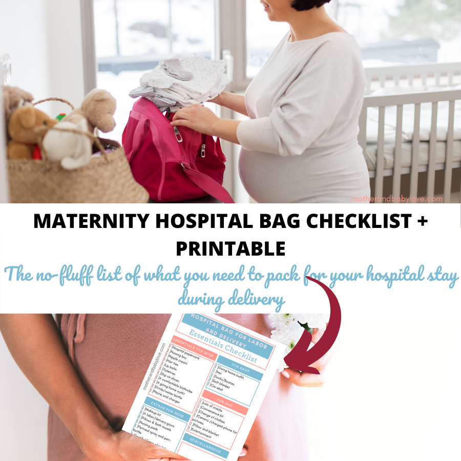 maternity hospital bag items