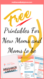 resource library printables for new moms and moms to be