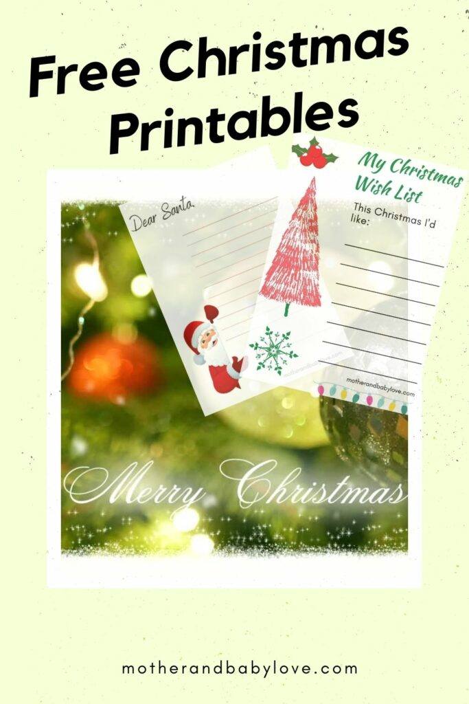 Christmas Stationery free printables
