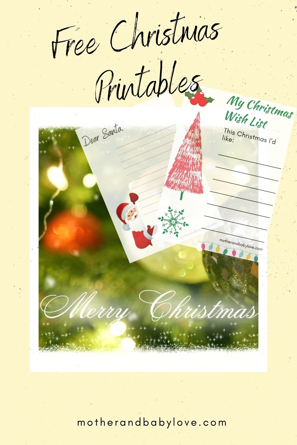 Free Printable Christmas Letter To Santa