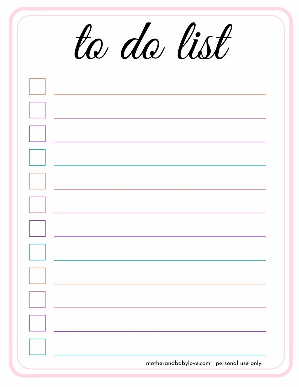 Cute Daily To Do List Printable (FREE DOWNLOAD)