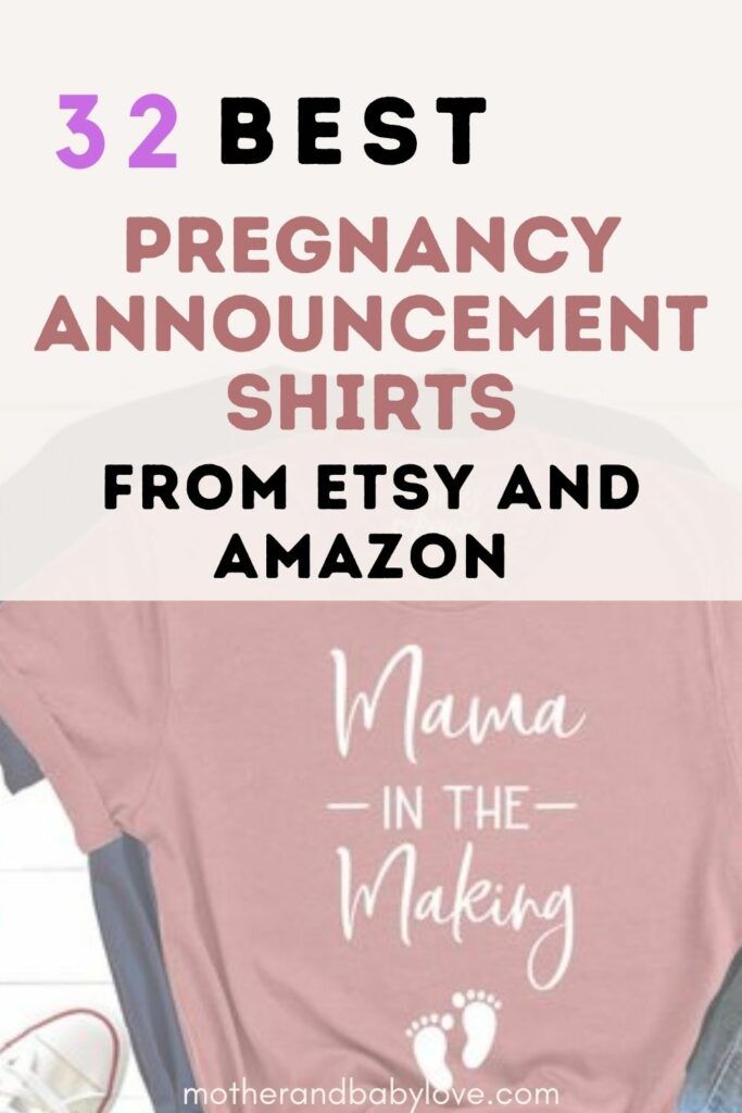 32 best pregnancy announcement shirts on Amazon and Etsy