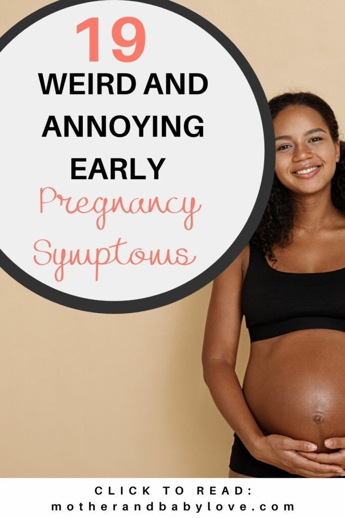 annoying first trimester pregnancy signs