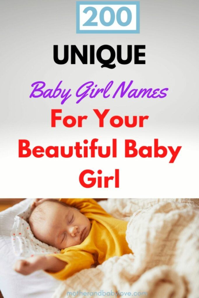 Over 200 unique baby girl names that aren't overused. From A to z the perfect names for your baby.