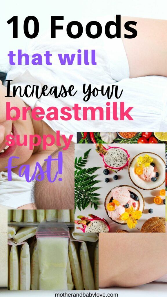 10 foods that will increase your breastmilk supply fast- how to increase your breast milk supply quickly 