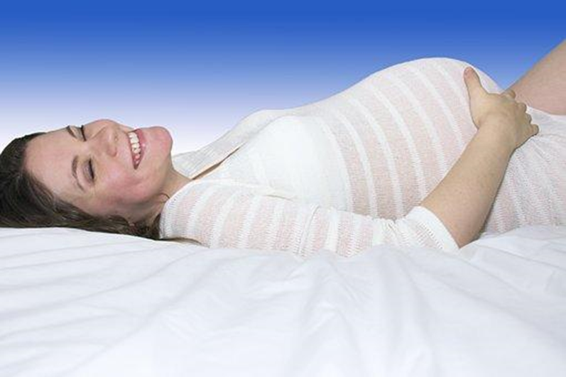 happy pregnant woman