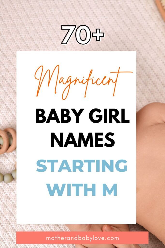 Modern baby girl names that start with m