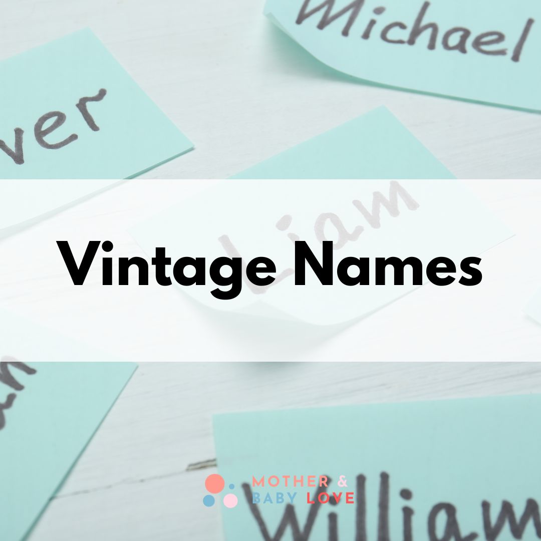 Vintage baby names