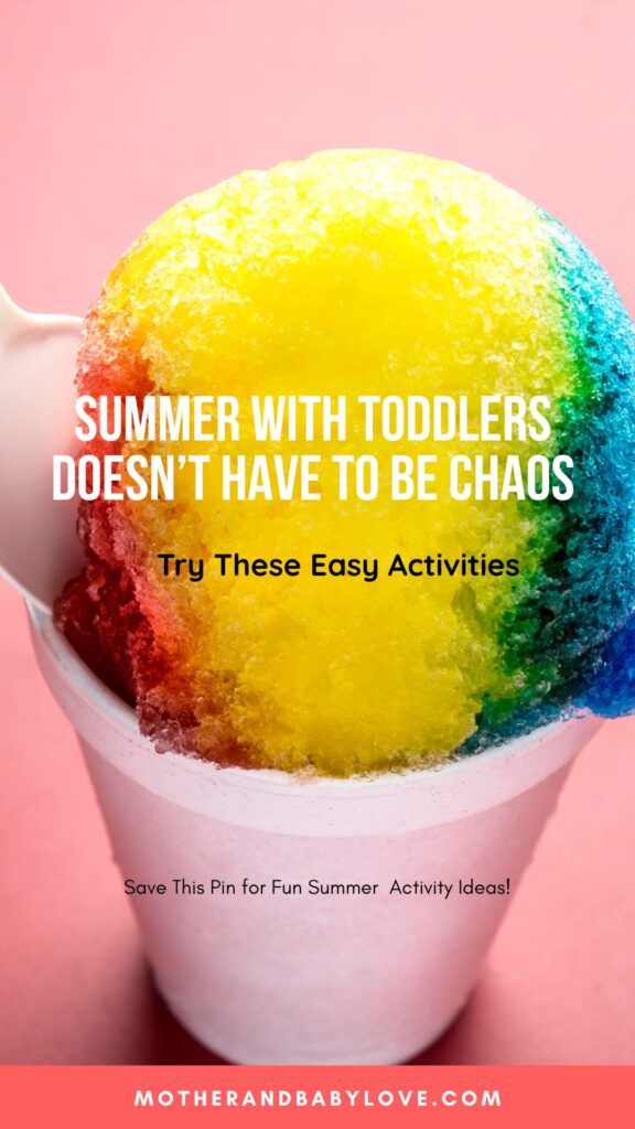 Hot Weather? Try These Toddler Activities. Summer with toddlers doesn't have to be chaos. 